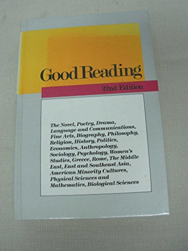 Imagen de archivo de Good Reading: A Guide for Serious Readers a la venta por ThriftBooks-Atlanta