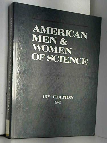 9780835222242: American Men and Women of Science - Physical and Biological Sciences - Volume 3: G-I
