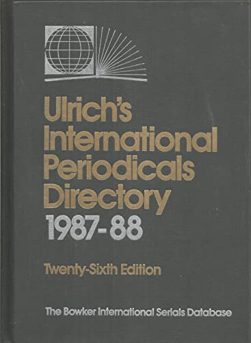 Beispielbild fr Ulrich's International Periodicals Directory, 1987-88 zum Verkauf von Books Puddle