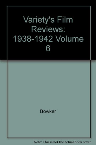 Variety's Film Review, 1938-1942 (Vol 6) (9780835227841) by R.R. Bowker
