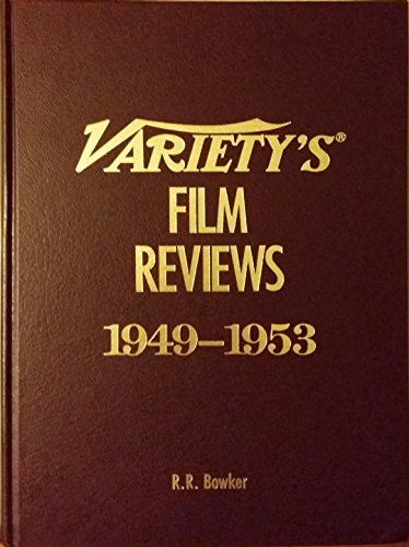 Variety's Film Review, 1949-1953 (Vol 8) (9780835227865) by R.R. Bowker