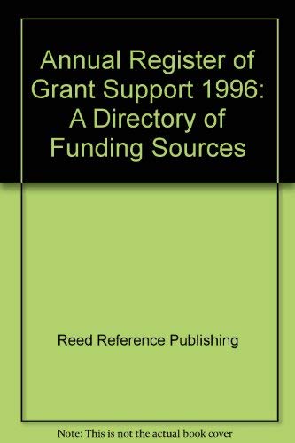 Imagen de archivo de Annual Register of Grant Support 1996: A Directory of Funding Sources a la venta por Irish Booksellers