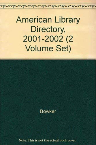 Stock image for American Library Directory 2001-2002 (2 Volume Set) for sale by Basi6 International