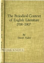 Stock image for The Periodical Context of English Literature, 1708-1907 for sale by Better World Books