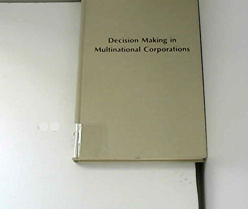 Beispielbild fr Decision Making in Multinational Corporations zum Verkauf von Anybook.com