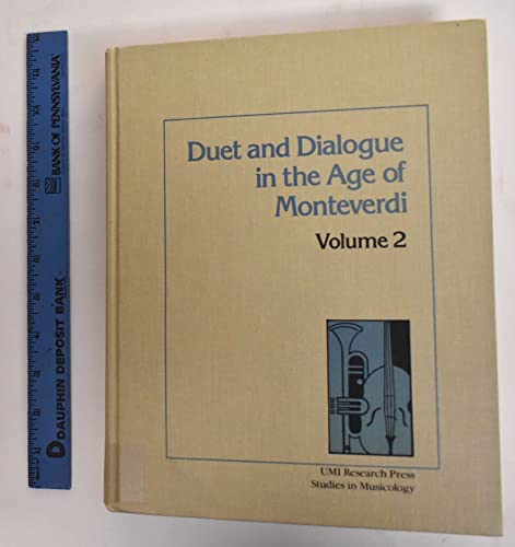 9780835713566: Duet and Dialogue in the Age of Monteverdi