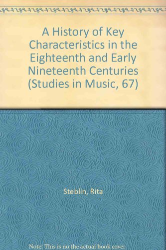 9780835714181: History of Key Characteristics in the Eighteenth and Early Nineteenth Centuries