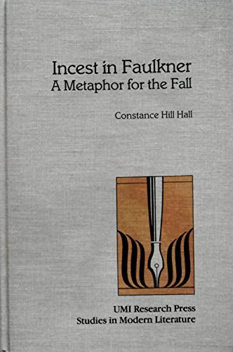 9780835717120: Incest in Faulkner: A Metaphor for the Fall (Studies in Modern Literature)