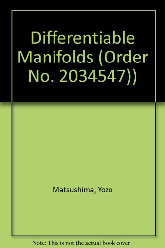 9780835760942: Differentiable Manifolds (Order No. 2034547))