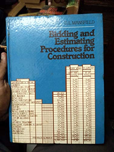 Stock image for Bidding and estimating procedures for construction for sale by dsmbooks