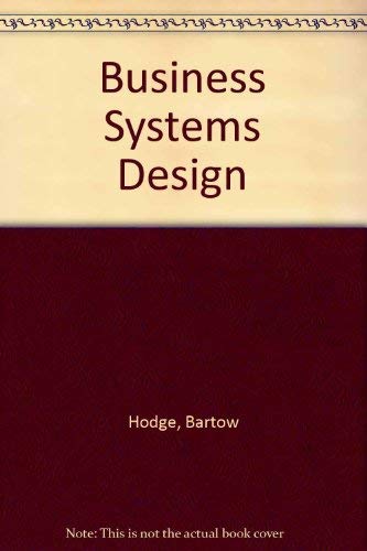 9780835905190: Business Systems Design