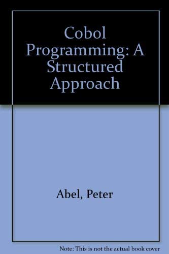 Beispielbild fr COBOL Programming, a Structured Approach zum Verkauf von Better World Books
