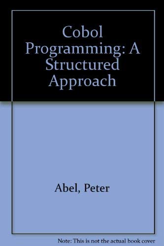 Imagen de archivo de COBOL Programming, a Structured Approach a la venta por Better World Books