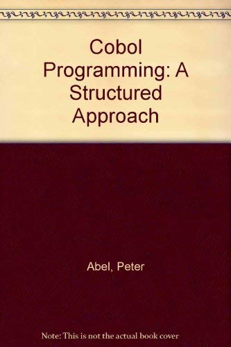 9780835908351: Cobol Programming: A Structured Approach