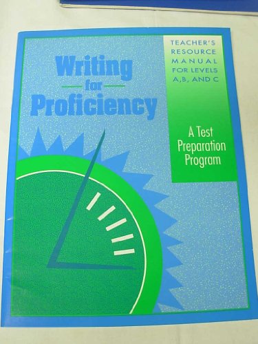 Imagen de archivo de Writing for Proficiency a la venta por Better World Books