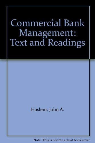Stock image for Commercial Bank Management: Text and Readings for sale by HPB-Red