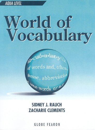 Imagen de archivo de WORLD OF VOCABULARY AQUA LEVEL SE 1996C (GLOBE WORLD OF VOCABULARY) a la venta por HPB-Red