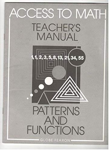 Access to Math: Patterns and Functions Trm 96 (9780835915434) by Globe Fearon