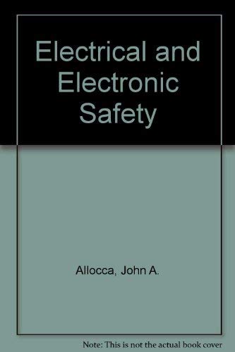 Beispielbild fr Electrical and Electronic Safety zum Verkauf von Zubal-Books, Since 1961