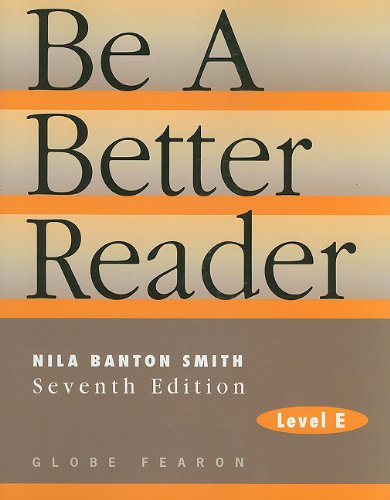 Stock image for Be a Better Reader: Level E Se 97c. for sale by ThriftBooks-Atlanta