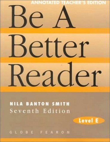 Stock image for Be a Better Reader, Level E for sale by ThriftBooks-Dallas