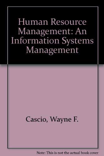 Beispielbild fr Human Resources Management: An Information Systems Approach zum Verkauf von ThriftBooks-Atlanta