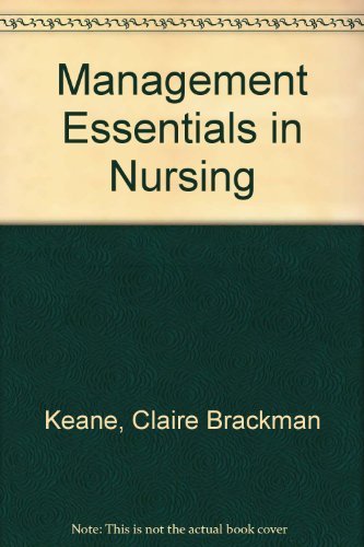 9780835942027: Management Essentials in Nursing
