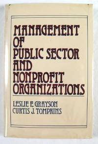 Stock image for Management of Public Sector and Nonprofit Organizations for sale by Artless Missals