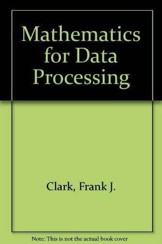 Beispielbild fr Mathematics for Data Processing zum Verkauf von SecondSale