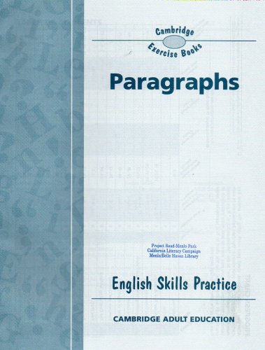 Camb Eng Skls Practice Paragraphs 98c. (9780835948210) by Cambridge