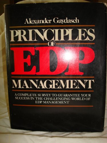 Stock image for Principles of EDP Management for sale by Sandi's Bookshelf