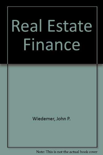Beispielbild fr Real estate finance zum Verkauf von Wonder Book