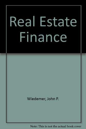 Stock image for Real estate finance for sale by Wonder Book