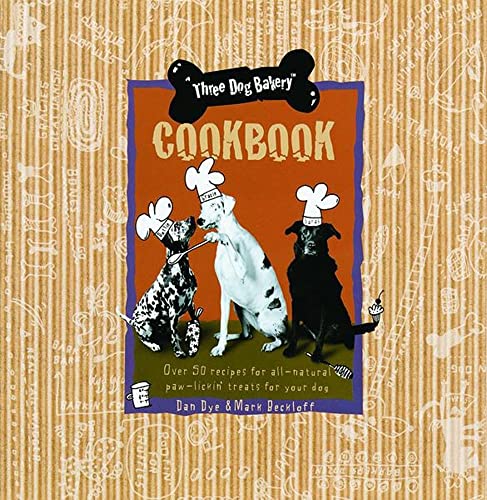 Beispielbild fr Three Dog Bakery Cookbook: Over 50 Recipes for All-Natural Treats for Your Dog zum Verkauf von Wonder Book