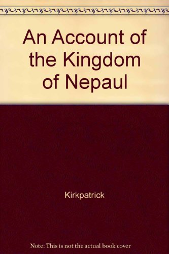 9780836417500: An Account of the Kingdom of Nepaul