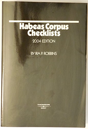 Stock image for Habeas Corpus Checklists, 2002 Edition for sale by HPB-Red