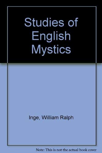 Imagen de archivo de Studies of English Mystics a la venta por Better World Books