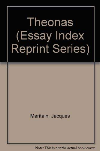9780836910957: Theonas (Essay Index Reprint Series)