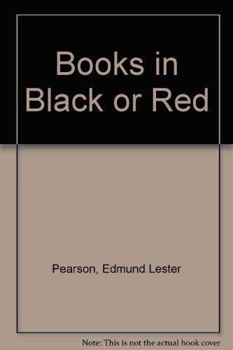 Stock image for Books in Black or Red (Essay index reprint series) for sale by Chaparral Books