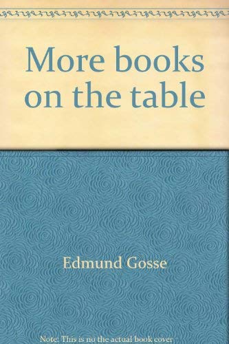 9780836914108: More books on the table (Essay index reprint series)