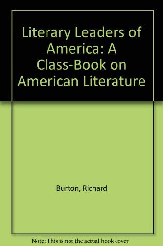 Stock image for Literary Leaders of America: A Class-Book on American Literature (Essay index reprint series) for sale by Redux Books