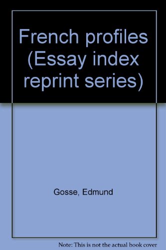 9780836915747: French profiles (Essay index reprint series)