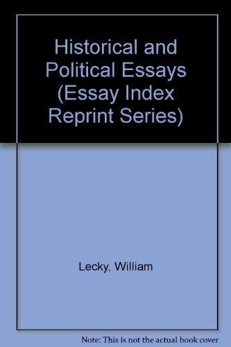 9780836919738: Historical and Political Essays (Essay Index Reprint Series)