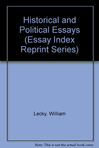 Imagen de archivo de Historical and Political Essays (Essay Index Reprint Series) a la venta por Last Word Books