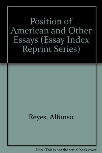 9780836920673: Position of American and Other Essays (Essay Index Reprint Series) (English and Spanish Edition)