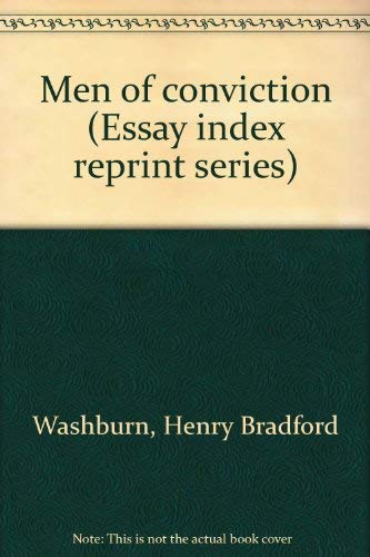 9780836920819: Men of conviction (Essay index reprint series)