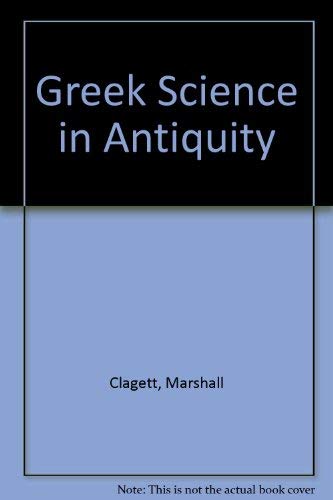 

Greek Science in Antiquity