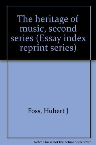 Imagen de archivo de The Heritage of Music: Essays. Second Series a la venta por Zubal-Books, Since 1961
