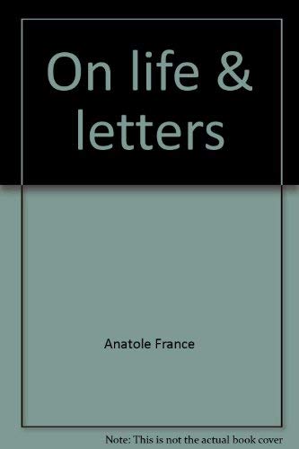 9780836923575: On life & letters