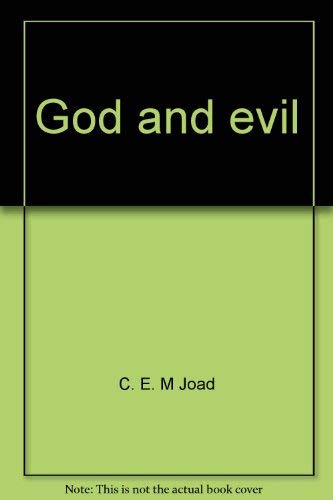 9780836929546: God and evil (Essay index reprint series)